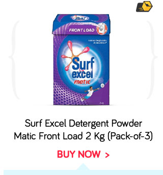 Surf Excel Detergent Powder Matic Front Load 2 Kg(Pack of 3)