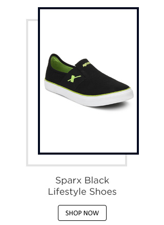 Sparx Black Lifestyle Shoes