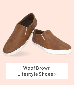 Woof Brown Lifestyle Shoes