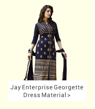 Jay Enterprise Navy Georgette Semi Stitched Dress Material