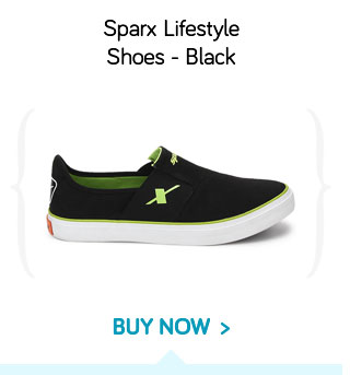 Sparx Black Lifestyle Shoes