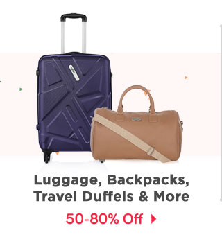 Luggage, Backpacks, Travel Duffels & more | 50-80% Off | American Tourister, Safari, Delsey & more