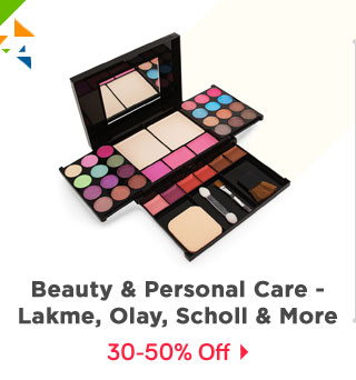 From Beauty to Personal Care | 30-50% Off | Lakme,Tresemme,Olay, Scholl & more