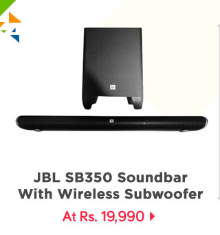 "JBL SB350 Soundbar with wireless Subwoofer  "