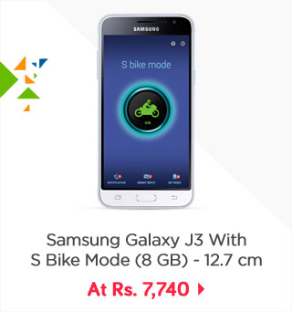 Samsung Galaxy J3 with S Bike Mode (8GB) - 12.7 cm