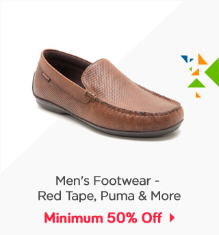 Men's Footwear - Min.50% Off  (Red Tape, Puma & More)