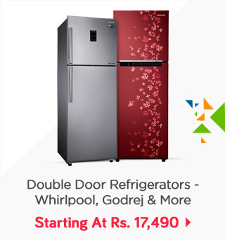 Double Door Refrigerators | Whirlpool, Godrej & more | Starting at Rs.17,490