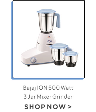 Bajaj ION 500 Watt3 Jar Mixer Grinder