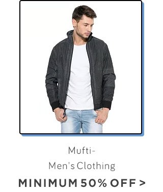 Mufti- Men's Clothing- Min.50% Off