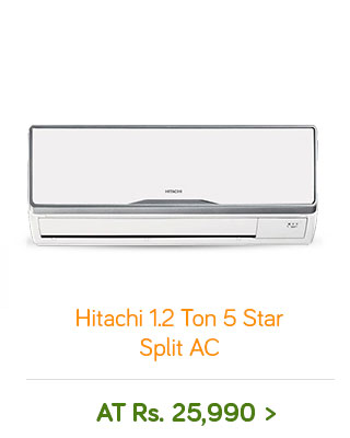 Hitachi 1.2 Ton 5 Star Split AC