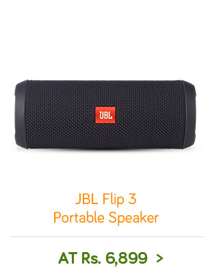 JBL Flip 3 Portable Speaker At Rs. 6899