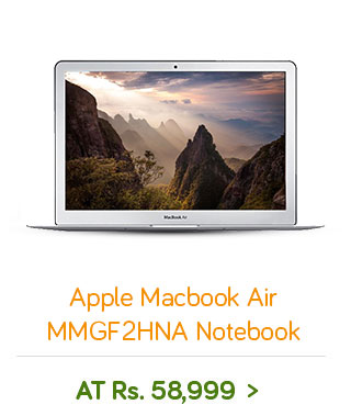 Apple Macbook Air MMGF2HNA Notebook (Intel Core i5- 8GB RAM- 128GB SSD- 33.78 cm(13.3)- OS X El Capitan) (Silver)