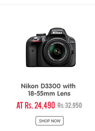 Nikon D3300 with 18-55mm Lens