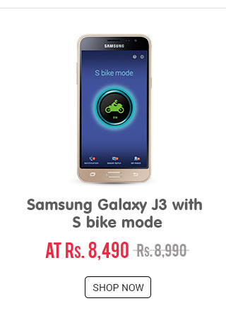 Samsung Galaxy J3 with S bike mode