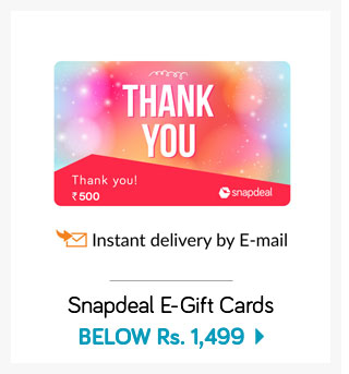Snapdeal E-Gift Cards Starting at Rs. 500 
