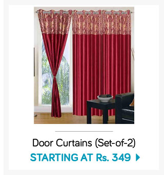 Set of 2 Door Curtains - Starting Rs. 349