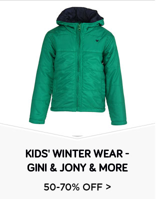 Kids' Winter Wear - 50-70% Off - Monte Carlo | Gini & Jony & more