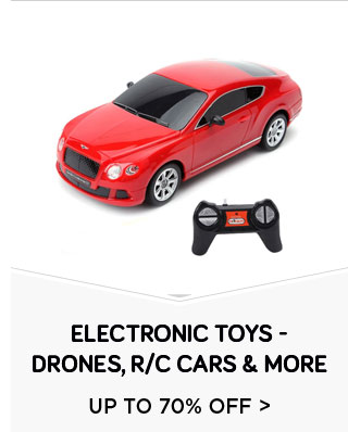 Electronic Toys - Drones | R/C Cars & More - Up to 70% Off