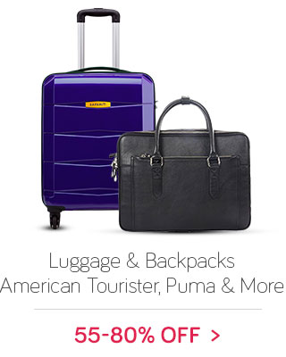 Luggage, Backpacks, Office Bags & more