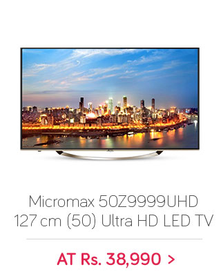 Micromax 50Z9999UHD 127 cm (50) Smart Ultra HD (4K) LED Television 