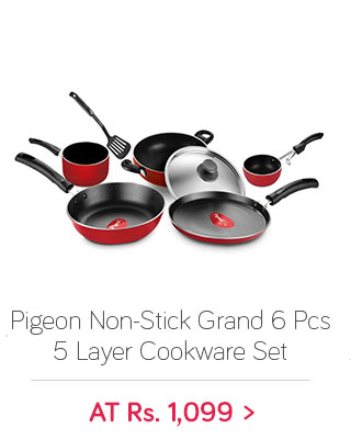 Pigeon Non-Stick Grand 6 pcs 5 layer Cookware Set