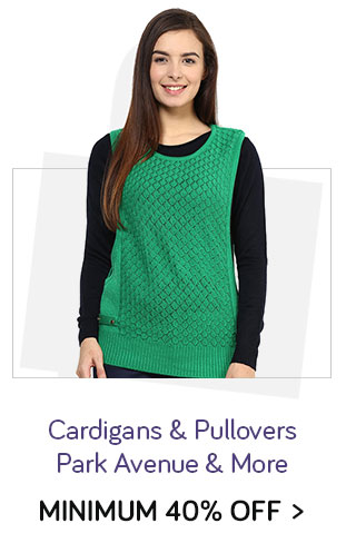 Cardigans & Pullovers - Min. 40% Off - Park Avenue & more