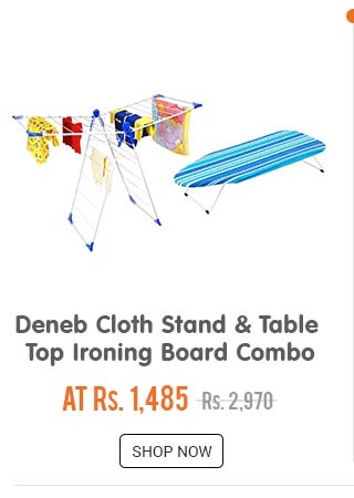 Deneb Cloth Stand and Table Top Ironing Board Combo
