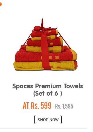 Spaces Set of 6 Premium Towels