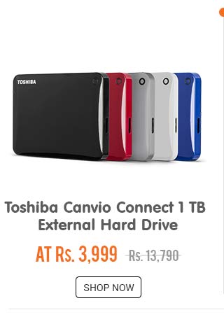 Toshiba Canvio Connect 1 TB external hard drive