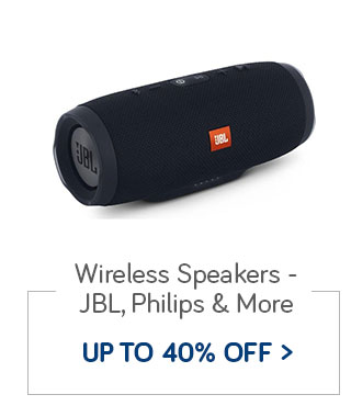 Wireless Speakers | JBL, Philips & more | Up to 40% off