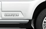 Side cladding with silver 'Scorpio' embossing