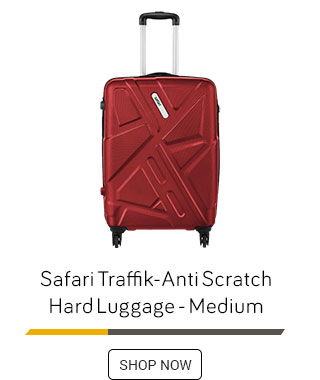 Safari Traffik-Anti Scratch Hard Luggage - Medium