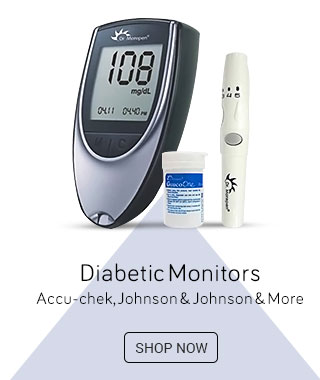 Diabetic monitors - Accu-chek, Johnson & Johnson & More