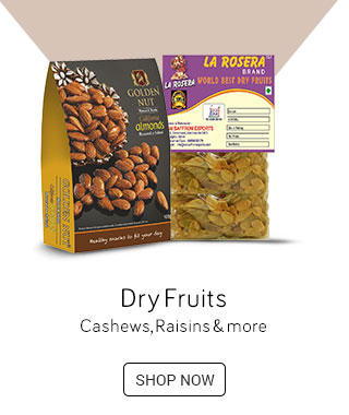 Dry fruits - Cashews, Raisins & more