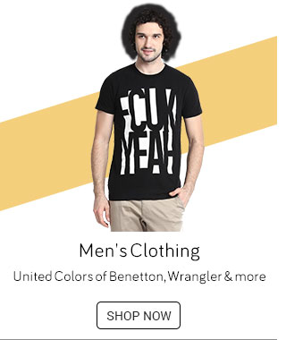 Men's Clothing-  (United Colors of Benetton, Wrangler & More)