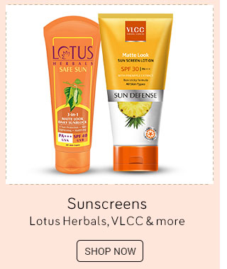 Sunscreens Lotus Herbals, VLCC & more